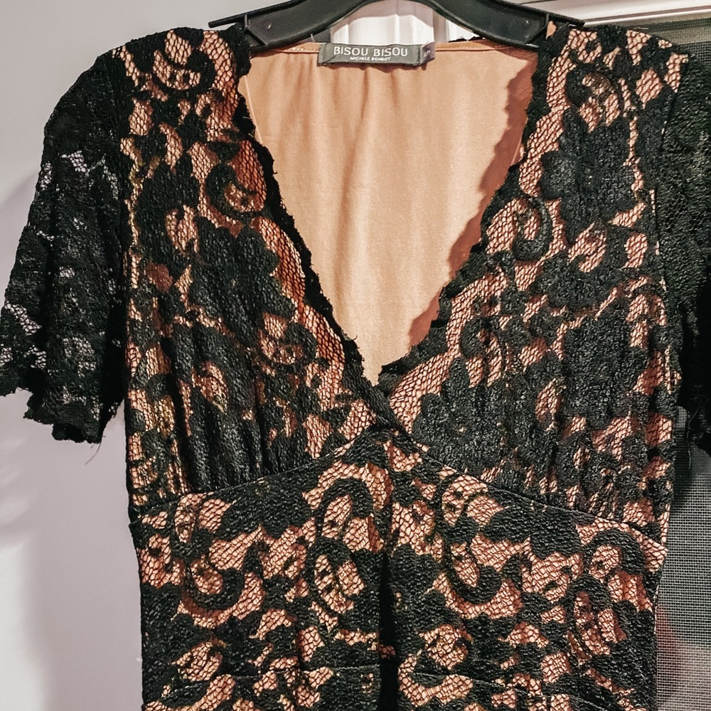 Lacy Sexy Bisou Bisou Black Holiday Dress